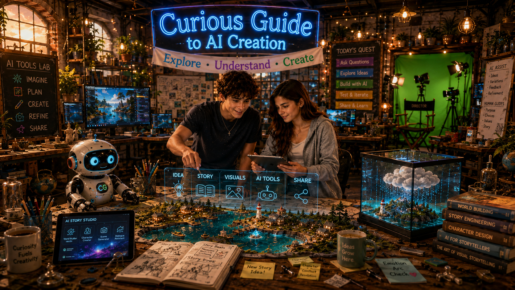 Curious Guide to AI Creation — curiosity and creativity for an AI-native future